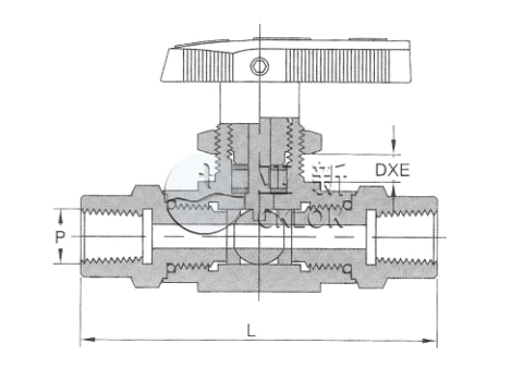 内螺纹直通球阀