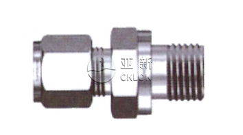 外螺纹直通接头-O型密封